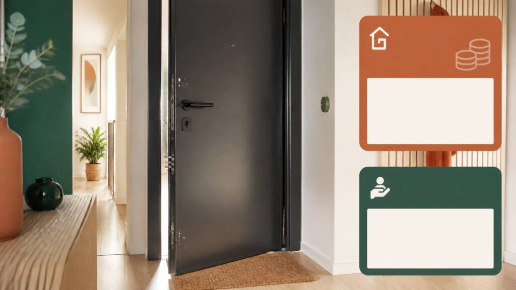 Porte blindée moderne en acier avec serrure multipoints